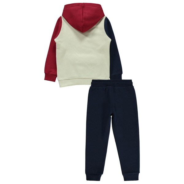 Παιδικό σετ φόρμας μπεζ μπλε κόκκινο για αγόρια (6-10 ετών)