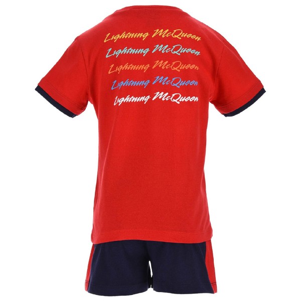 Παιδικό σετ μπλούζα σορτς κόκκινο-μαύρο McQueen Disney για αγόρια (3-8 ετών)