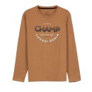 Παιδική μπλούζα καφέ champ Tiffosi 10046053 για αγόρια (7-16 ετών)