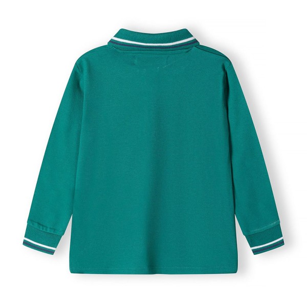 Παιδική μακρυμάνικη μπλούζα πράσινο Minoti 15POLO7 για αγόρια (3-8 ετών)
