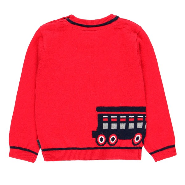 Παιδική μπλούζα κόκκινη με τρενάκι Boboli 715171-3761 για αγόρια (2-6 ετών)