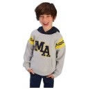 Παιδική μπλούζα φούτερ γκρι για αγόρια Minoti EAST3 (8-14 ετών)
