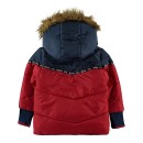 Παιδικό μπουφάν με κουκούλα και επένδυση κόκκινο για αγόρια (2-6 ετών)