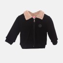 Παιδικό μπουφάν κοτλέ και προβατάκι μαύρο-μπεζ Joyce 2362201 για αγόρια (1-5 ετών)