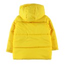 Παιδικό μπουφάν με κουκούλα και επένδυση κίτρινο για αγόρια (2-6 ετών)
