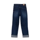 Παιδικό παντελόνι τζιν straight σκούρο μπλε Tiffosi 10042312 για κορίτσια (9-16 ετών)