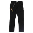 Παιδικό παντελόνι τζιν μαύρο με αλυσίδα για αγόρια (6-10 ετών)