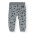 Παιδικό παντελόνι φόρμας γκρι-μαύρο Boboli 315098-9973 για αγόρια (2-6 ετών)
