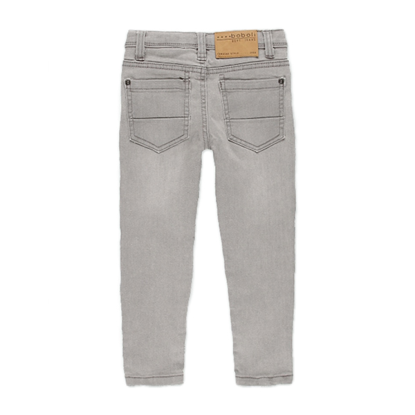 Παιδικό παντελόνι τζιν γκρι για αγόρια Boboli 590048-GREY (4-16 ετών)