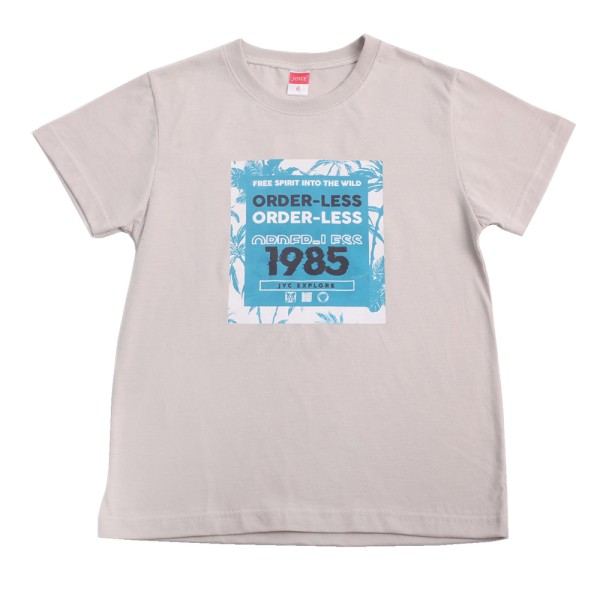 Παιδικό σετ μπλούζα σορτς ORDERLESS γκρι μπλε  Joyce 2314147 για αγόρια (8-14 ετών)