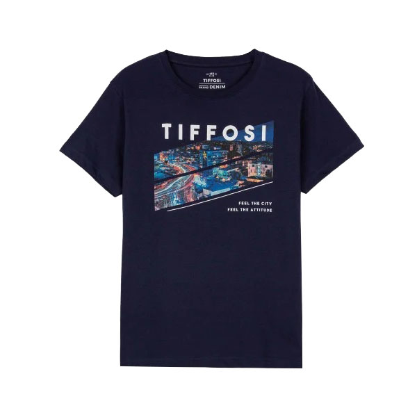 Παιδικό t-shirt Balboa μπλε σκούρο Tiffosi 10039227 για αγόρια (5-16 ετών)