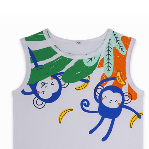 Παιδικό t-shirt λευκό με μαϊμούδες Tuc Tuc 11300219 για αγόρια (1-6 ετών)