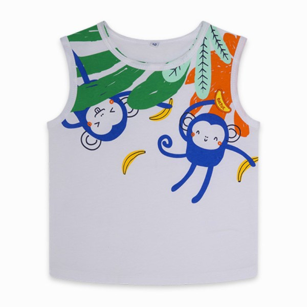 Παιδικό t-shirt λευκό με μαϊμούδες Tuc Tuc 11300219 για αγόρια (1-6 ετών)