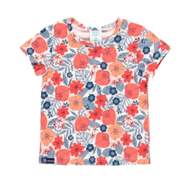 Βρεφικό t-shirt με λουλούδια πολύχρωμο για κορίτσια (12-18 μηνών) 204073-9819 Boboli