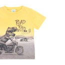 Παιδικό t-shirt με δεινόσαυρο κίτρινο-γκρι Boboli 314143 για αγόρια (2-6 ετών)
