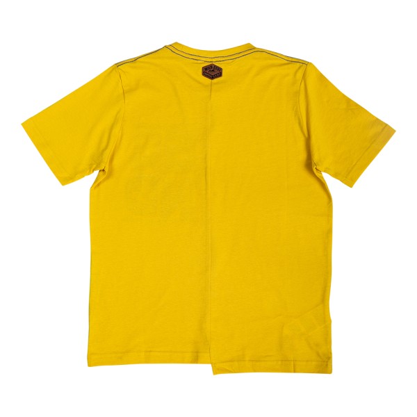 Παιδικό ασύμμετρο t-shirt κίτρινο για αγόρια (4-16 ετών)