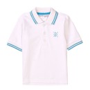 Παιδικό μπλουζάκι πικέ Polo λευκό Μinoti 9POLO2 για αγόρια (2-3 ετών)