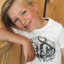 Παιδική μπλούζα με καράβι λευκή Koko Noko V42853-37 για αγόρια (8-10 ετών)
