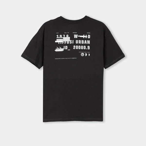 Παιδικό μπλουζάκι υδρόγειος μαύρο Tiffosi 10043542 για αγόρια (7-14 ετών)