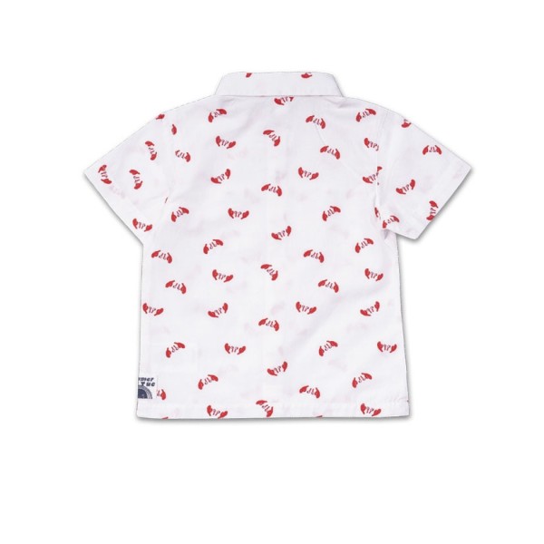 Παιδικό πουκάμισο beach day κοντομάνικο λευκό Tuc Tuc 11349750 για αγόρια (2-8 ετών)