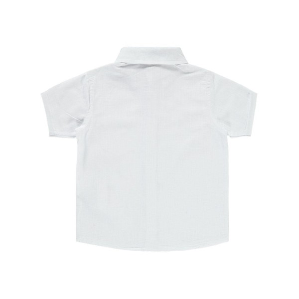 Παιδικό πουκάμισο με γιακά λευκό για αγόρια (6-14 ετών)