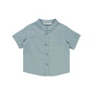 Παιδικό πουκάμισο λινό γαλάζιο για αγόρια (6-10 ετών)