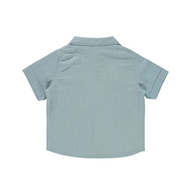 Παιδικό πουκάμισο λινό γαλάζιο για αγόρια (2-6 ετών)