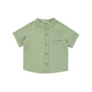 Παιδικό πουκάμισο λινό πράσινο για αγόρια (6-10 ετών)