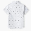 Παιδικό πουκάμισο με ζώα της ζούγκλας λευκό BABOON4 Minoti για αγόρια (3-8 ετών)