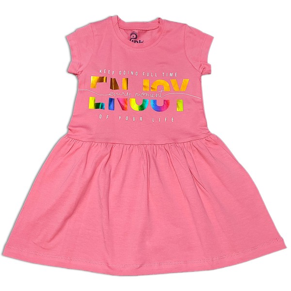 Παιδικό φόρεμα ENJOY καρπουζί για κορίτσια (3-6 ετών)