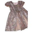 Παιδικό φόρεμα με παγιέτα τούλια και στέκα ροζ (2-5 ετών) 