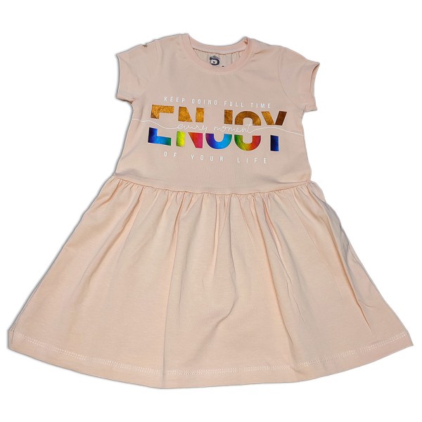 Παιδικό φόρεμα ENJOY σομόν για κορίτσια (3-6 ετών)