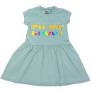 Παιδικό φόρεμα ENJOY μέντα για κορίτσια (3-6 ετών)
