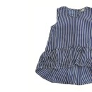 Παιδική μπλούζα αμάνικη ριγέ μπλε-λευκό Tiffosi 10034989 για κορίτσια (5-16 ετών)