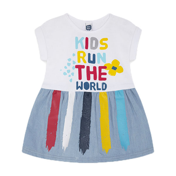 Παιδικό φόρεμα τζιν Tuc Tuc 11300112 για κορίτσια (2-4 ετών)