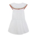 Παιδικό λινό φόρεμα με βολάν summer festiv λευκό Tuc Tuc 11329465 για κορίτσια (8-14 ετών)