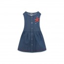 Παιδικό φόρεμα τζιν μπλε με λουλούδι Tuc Tuc 11329818 για κορίτσια (1-6 ετών)