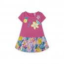 Παιδικό φόρεμα ροζ φλοράλ με τούλι Tuc Tuc 11329863 για κορίτσια (1-6 ετών)