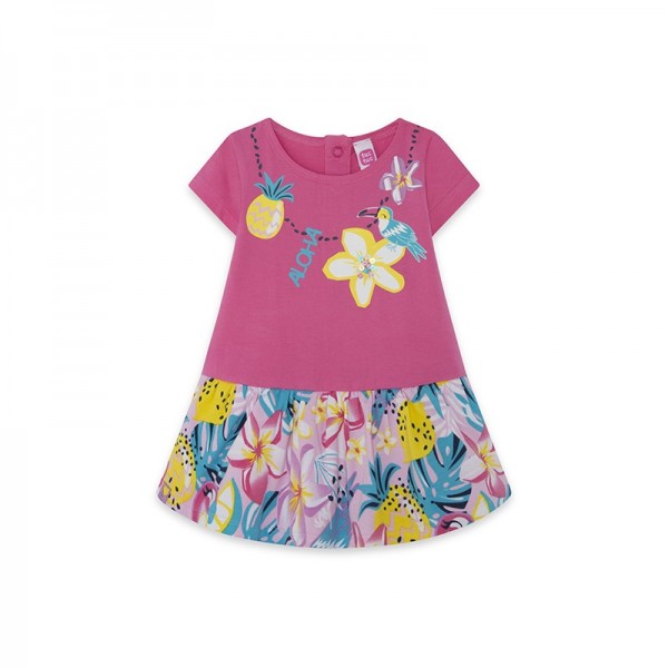 Παιδικό φόρεμα ροζ φλοράλ με τούλι Tuc Tuc 11329863 για κορίτσια (1-6 ετών)
