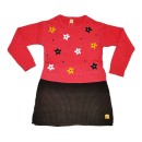 Παιδικό φόρεμα με λουλούδια σάπιο μήλο-καφέ σκούρο Tuc Tuc 11339765 για κορίτσια (4-8 ετών)