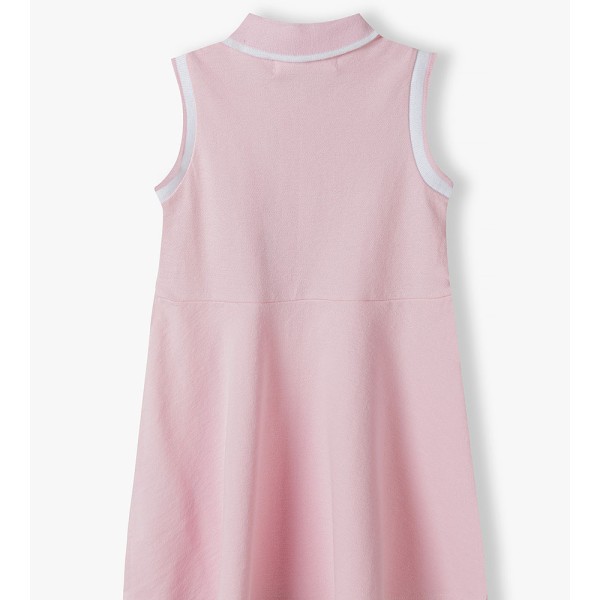 Παιδικό φόρεμα πικέ ροζ Minoti 14POLO11 για κορίτσια (8-14 ετών)