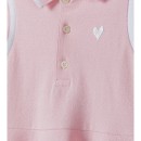 Παιδικό φόρεμα πικέ ροζ Minoti 14POLO11 για κορίτσια (3-8 ετών)