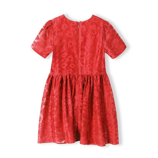 Παιδικό φόρεμα κόκκινο Minoti 16PARTY32 για κορίτσια (3-8 ετών)