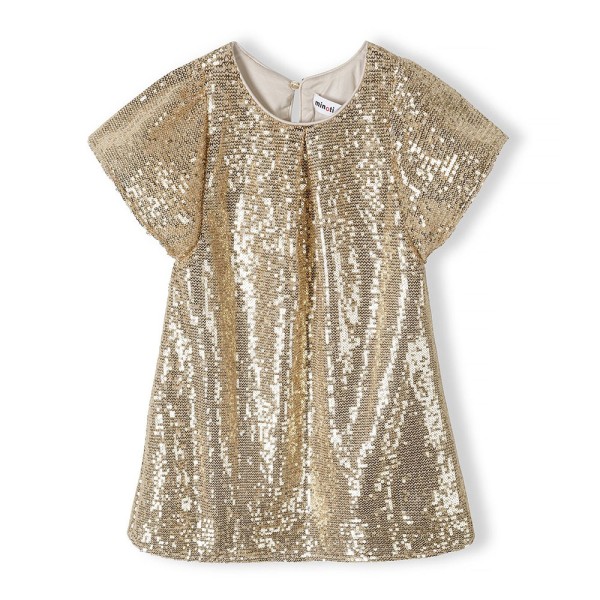 Παιδικό φόρεμα παγιέτα χρυσό Minoti 16PARTY2 για κορίτσια (8-14 ετών)
