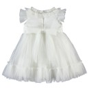Παιδικό φόρεμα με τούλι και γκλίτερ εκρού για κορίτσια (2-6 ετών)
