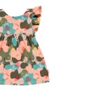Βρεφικό φόρεμα με βολάν στα μανίκια εμπριμέ πολύχρωμο 234054_9828 για κορίτσια (6-18 μηνών)