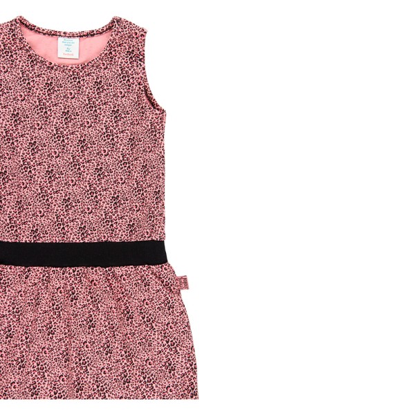 Παιδικό αμάνικο φόρεμα ροζ λεοπάρ Boboli 404075 για κορίτσια (4-14 ετών)