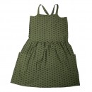 Παιδικό φόρεμα τιραντέ με ζέβρες χακί για κορίτσια (4-16 ετών) 462091-9556 Boboli