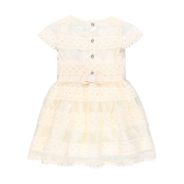 Βρεφικό φόρεμα κεντημένο λευκό Boboli 704012 για κορίτσια (12-18 μηνών)