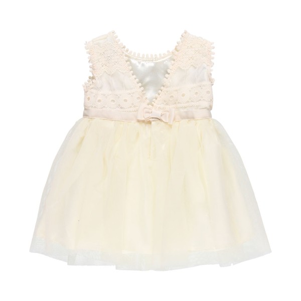 Παιδικό φόρεμα κεντημένο με τούλι λευκό Boboli 704023 για κορίτσια (2-4 ετών)